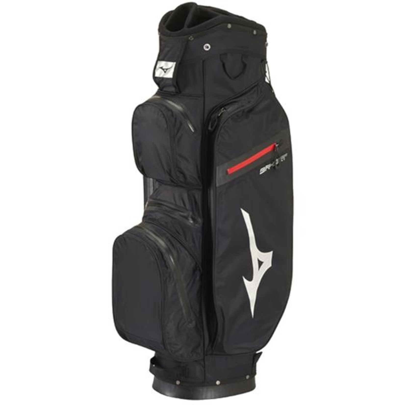 Mizuno Bri Dri Cart Bag Black/Red Zip