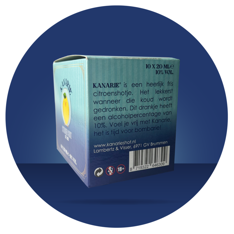 Kanarie® Doosje met tien Kanarieshots