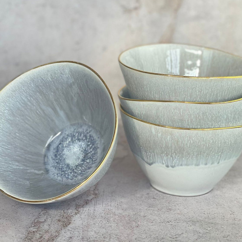 Egg Back Home Bowl with Gold (24k)