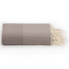 Lantara Plaid Grand foulard Honeycomb - Taupe - 190x300cm