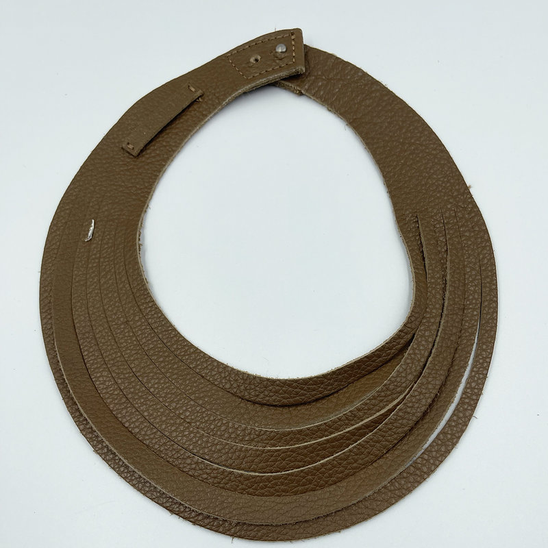Halsketting leder - Just cut brown