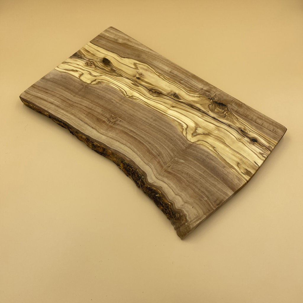 Olivenholz erleben Rustieke snijplank 30 x 34 cm lang