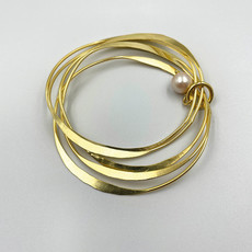 Replica Irregular Shape Bracelet with Pearl