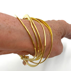Replica Irregular Shape Bracelet with Pearl