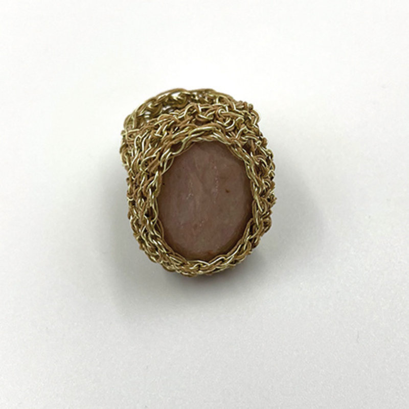 Hara Karamichali Ring with stone beige