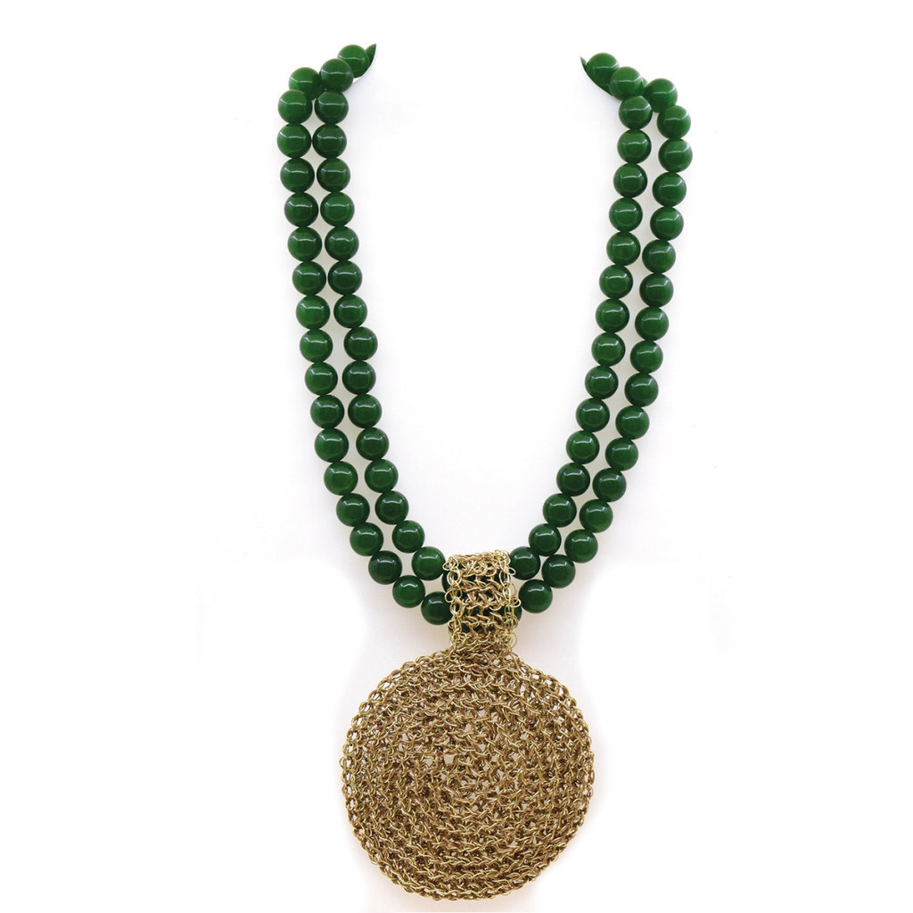 Hara Karamichali Collier Athene- green avendurine