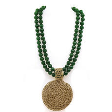 Hara Karamichali Collier Athene- green avendurine