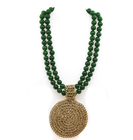 Hara Karamichali Collier Athene- green avendurine