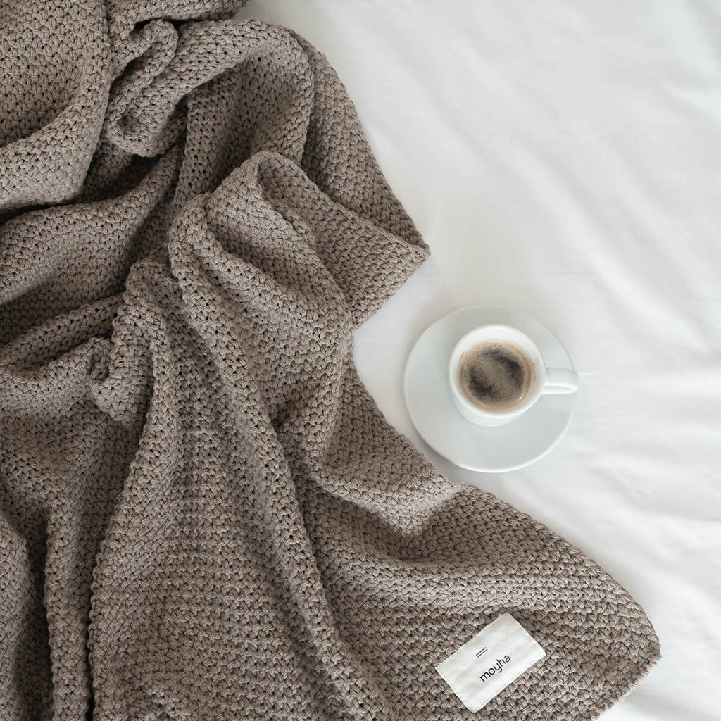 Mohya Decorated blanket beige