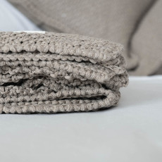 Mohya Decorated blanket beige