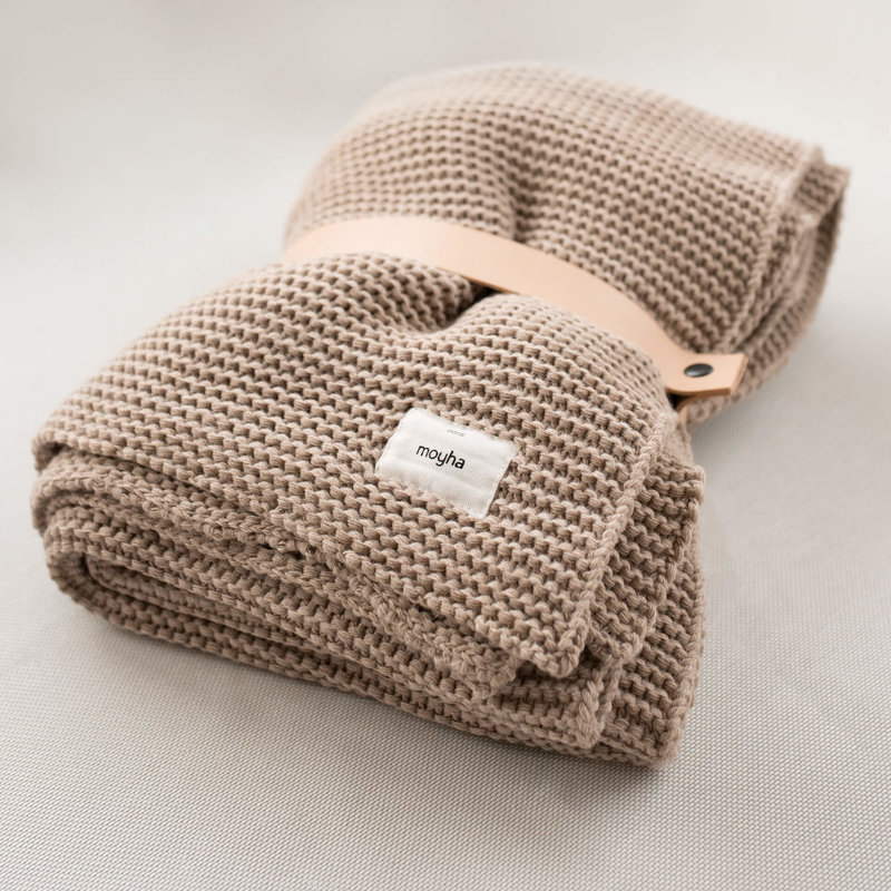 Mohya Warm feeling taupe blanket