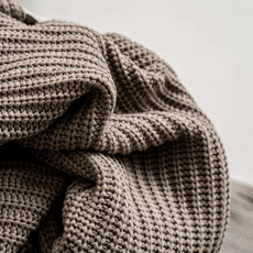 Mohya Soft weave blanket beige
