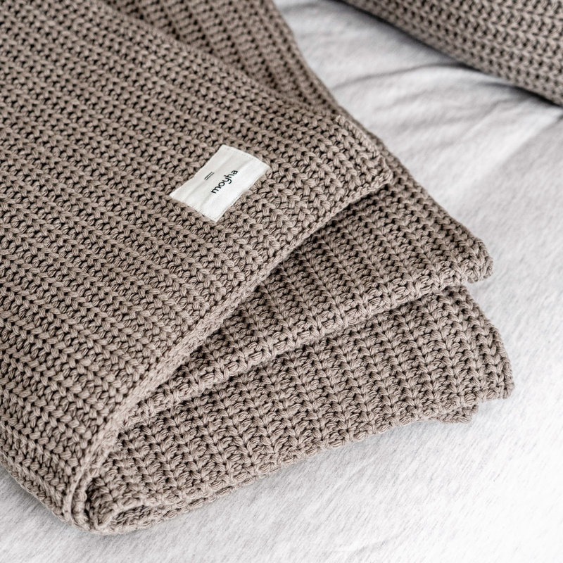 Mohya Soft weave blanket beige