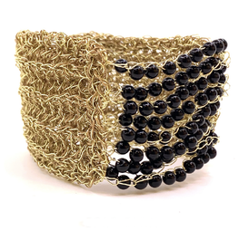 Hara Karamichali Bracelet Natalia gold onyx