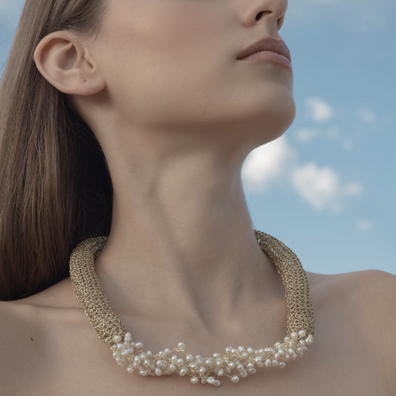 Hara Karamichali Collier Theodore pearl gold