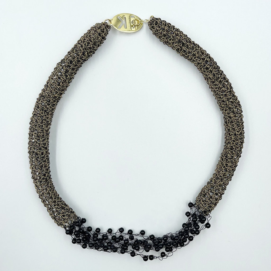 Hara Karamichali Collier Theodore smoked grey agate