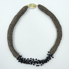 Hara Karamichali Collier Theodore smoked grey agate