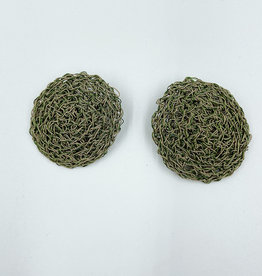 Hara Karamichali Earring  Kelifes leaf green