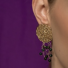 Hara Karamichali Earring Medusa australian agate