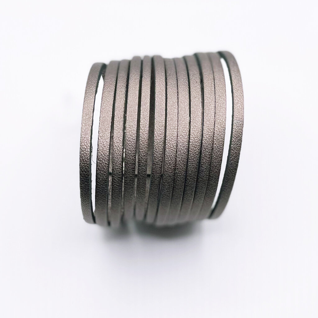 Marina 7pm Leren Franjes Armband aubergine