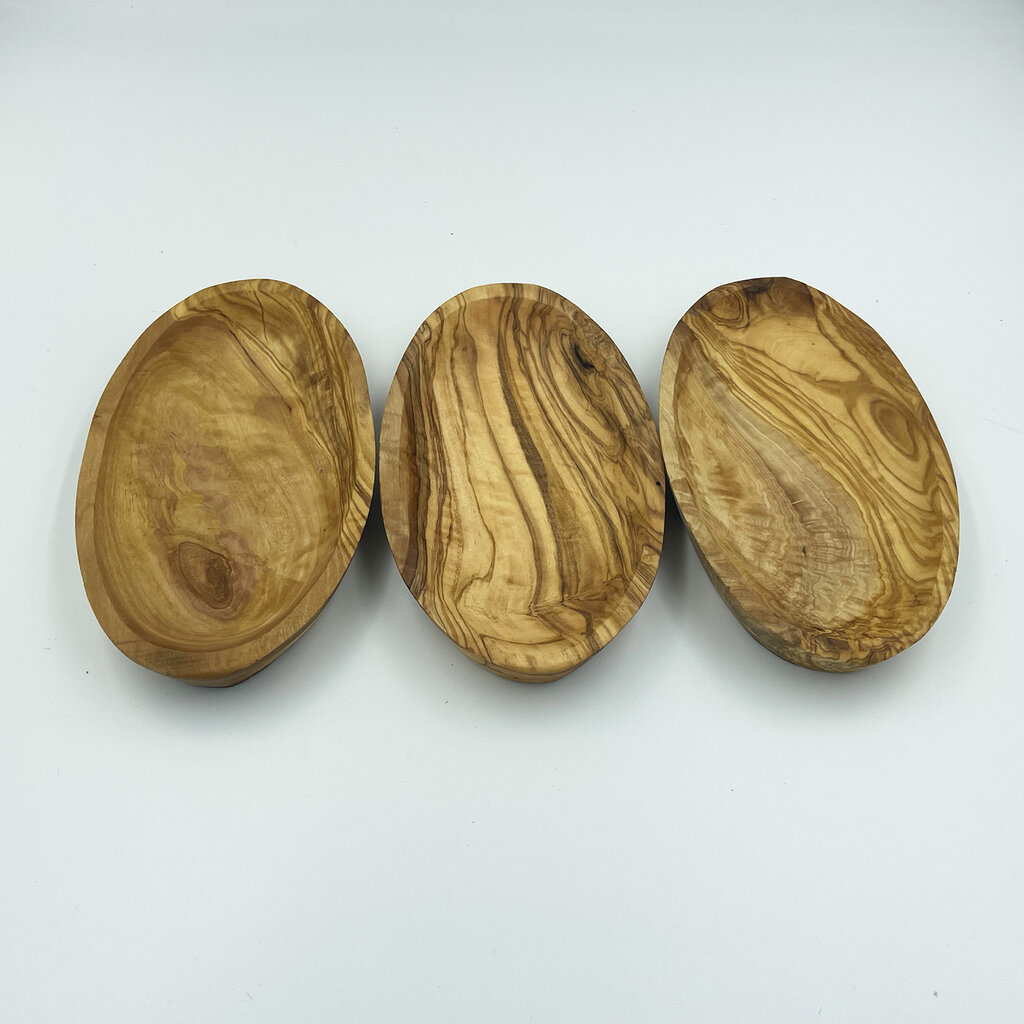 Olivenholz erleben Oval bowl. 16 cm made of olive wood - Copy