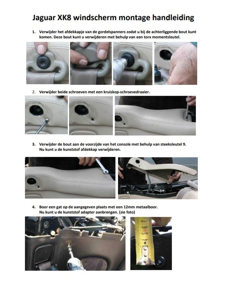 Jaguar Jaguar XK8 windscherm beige