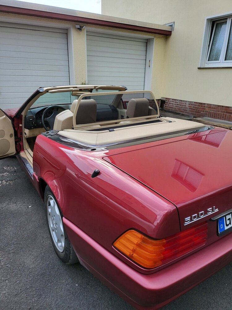 Mercedes Windscherm Mercedes SL R129 beige Mercedes Windscherm Mercedes SL R129 beige