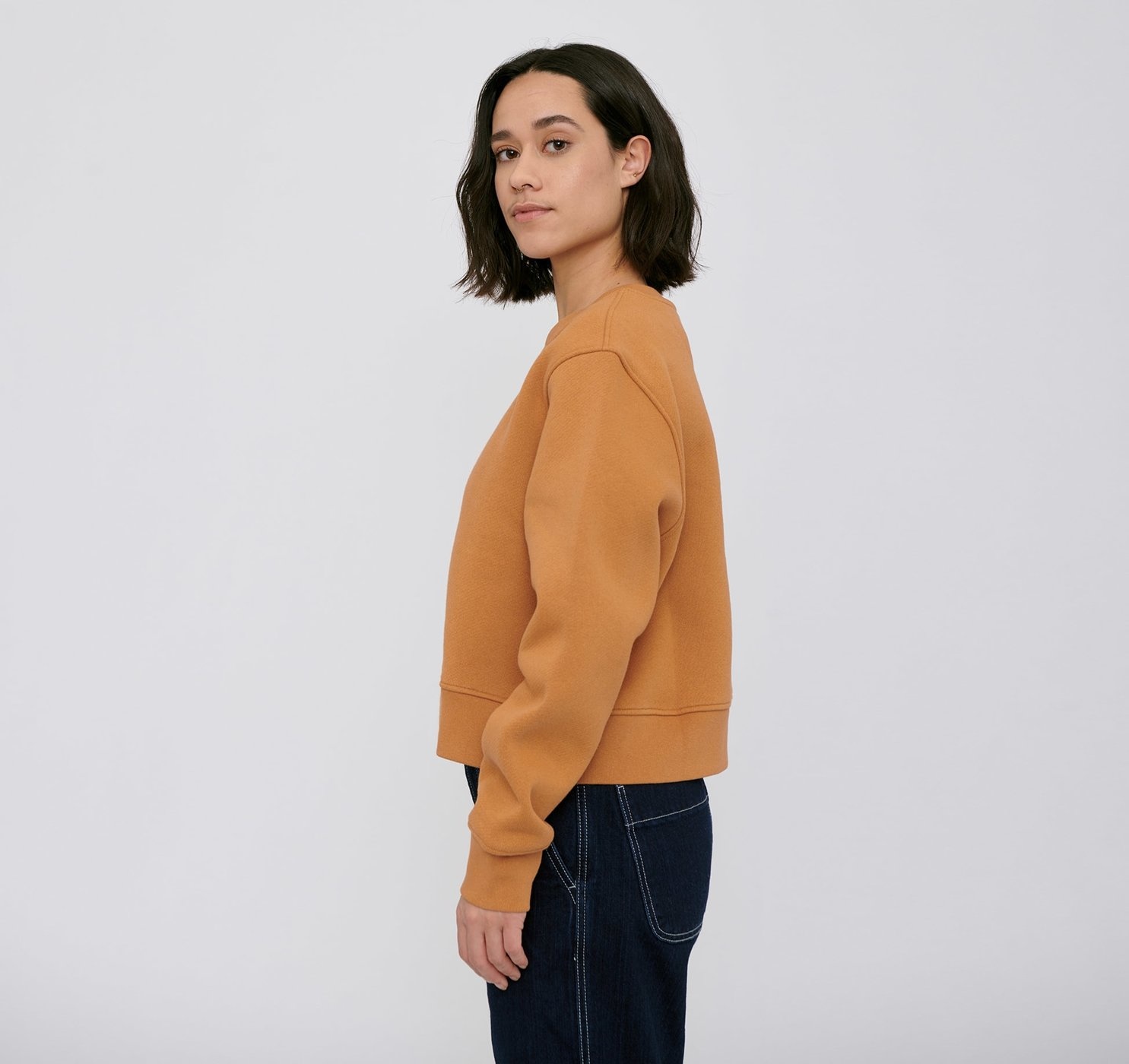 Organic Basics Organic Cotton Heavy Cropped Sweat