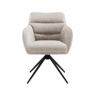 Dewin Eetkamerstoel Maloy Grijs Set van 6 stoelen Dewin Eetkamerstoel Maloy Grijs Set van 6 stoelen