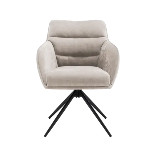 Dewin Eetkamerstoel Maloy Grijs Set van 6 stoelen Dewin Eetkamerstoel Maloy Grijs Set van 6 stoelen
