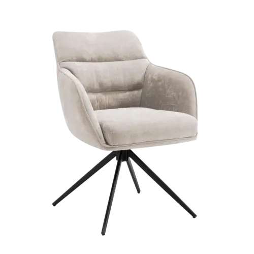 Dewin Eetkamerstoel Maloy Grijs Set van 6 stoelen Dewin Eetkamerstoel Maloy Grijs Set van 6 stoelen