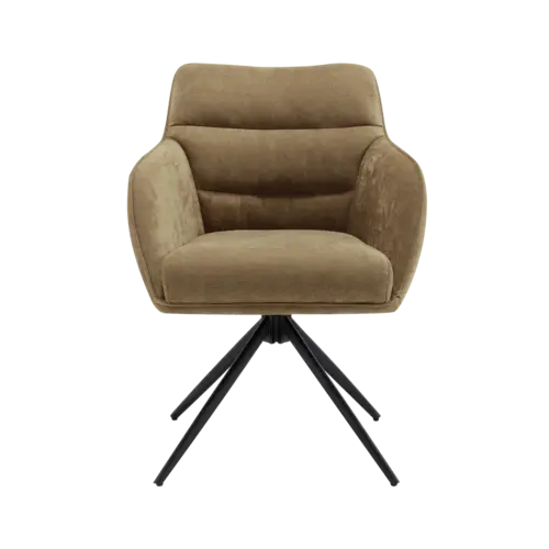 Dewin Eetkamerstoel Maloy Taupe set van 6 stoelen Dewin Eetkamerstoel Maloy Taupe set van 6 stoelen