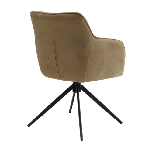 Dewin Eetkamerstoel Maloy Taupe set van 6 stoelen Dewin Eetkamerstoel Maloy Taupe set van 6 stoelen