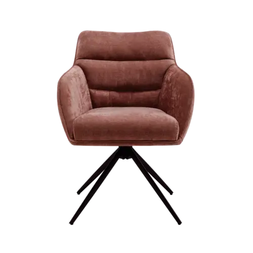 Dewin Eetkamerstoel Maloy Terracotta Set van 6 stoelen Dewin Eetkamerstoel Maloy Terracotta Set van 6 stoelen