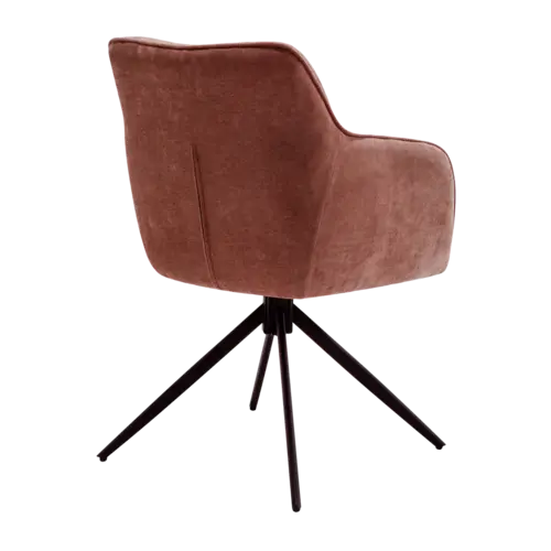 Dewin Eetkamerstoel Maloy Terracotta Set van 6 stoelen Dewin Eetkamerstoel Maloy Terracotta Set van 6 stoelen