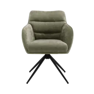 Dewin Eetkamerstoel Maloy Groen Set van 6 stoelen Dewin Eetkamerstoel Maloy Groen Set van 6 stoelen