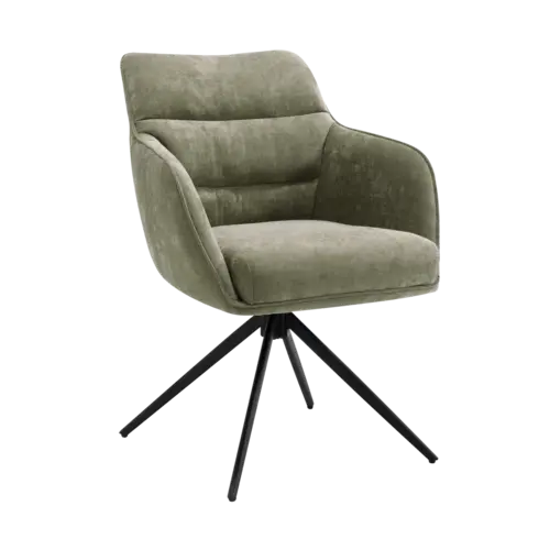 Dewin Eetkamerstoel Maloy Groen Set van 6 stoelen