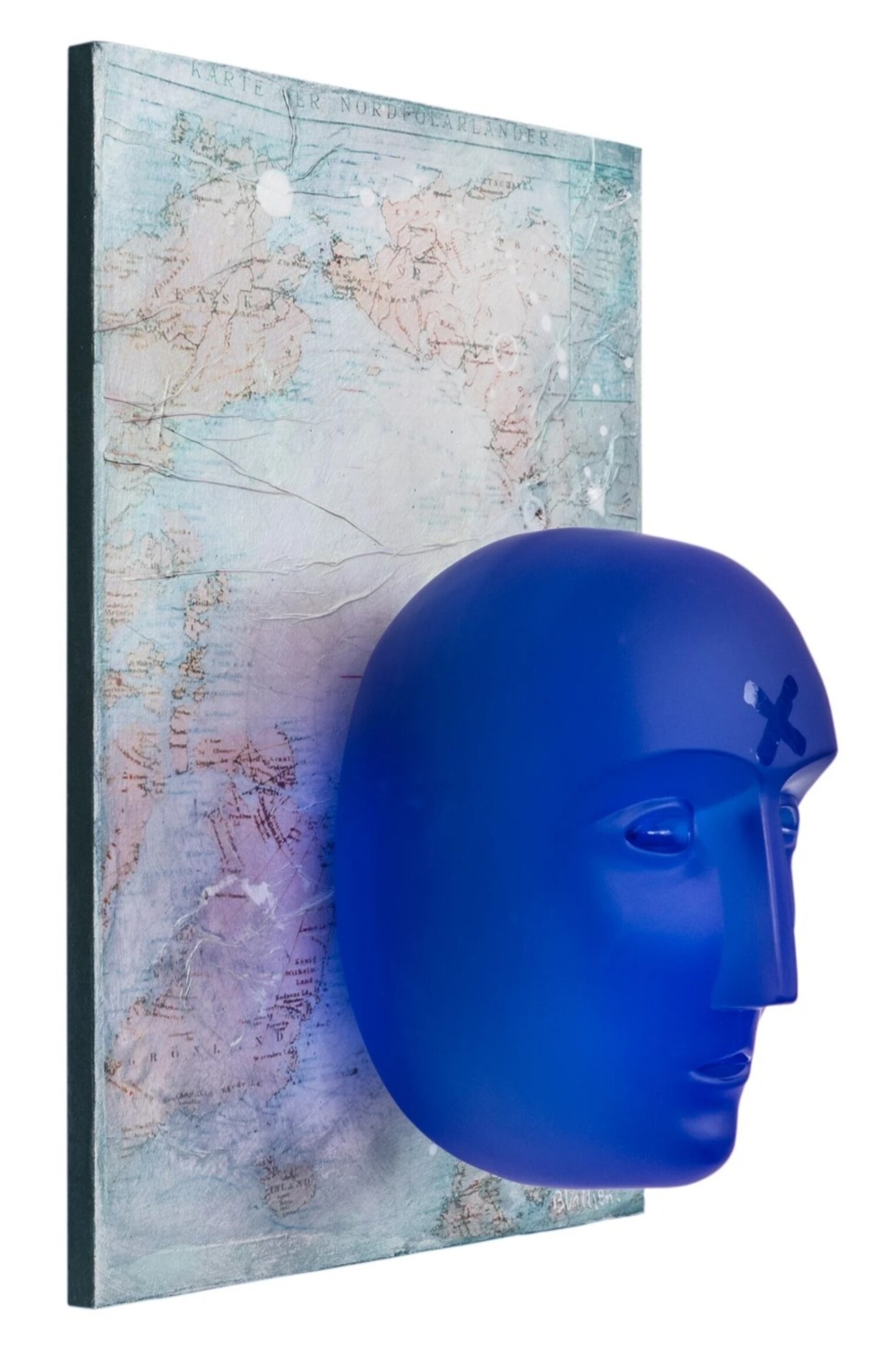 Bertil Vallien  Bertil Vallien Head First Wall Piece – Limited Edition Glaswandsculptuur