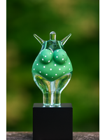 Kjell Engman Kosta Boda  Happy Dip Green