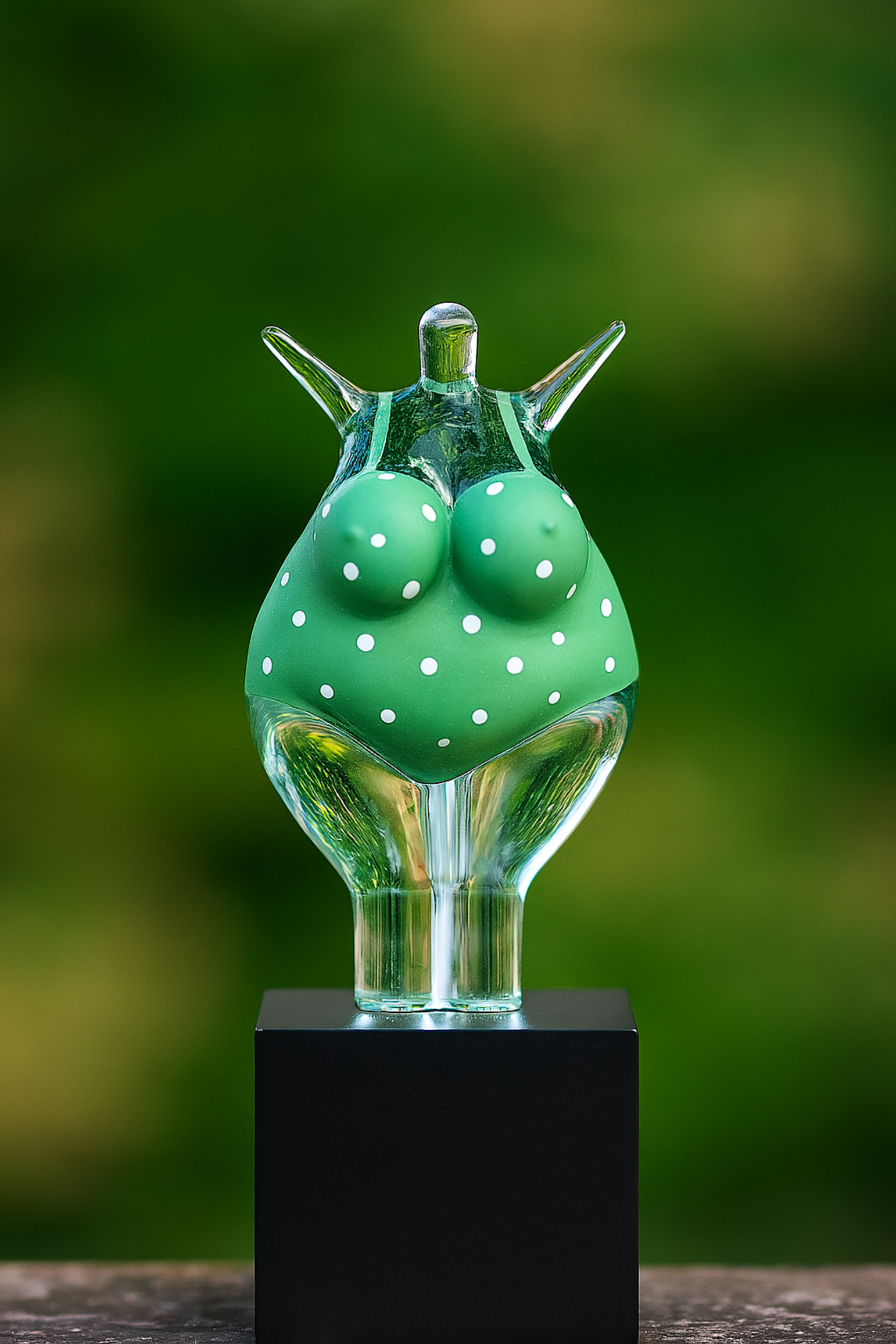 Kjell Engman Kosta Boda 'Happy Dip Green' – Limited Art Crystal by Kjell Engman