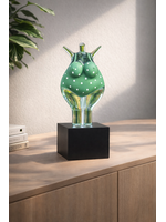 Kjell Engman Kosta Boda  Happy Dip Green