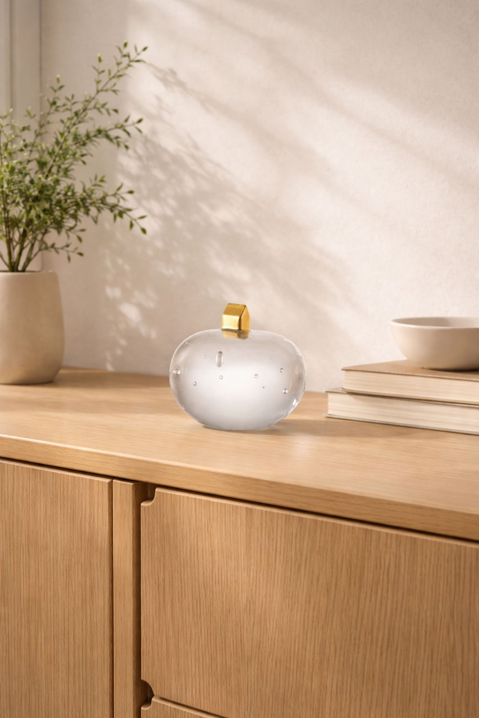 Bertil Vallien  Earth on Top – Kosta Boda Kristallen Sculptuur van Bertil Vallien (Helder)