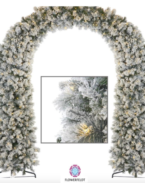 Snowy christmas gate - H254 cm
