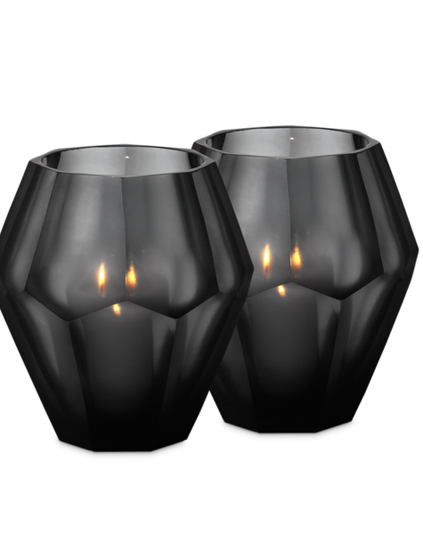 black tea light holder