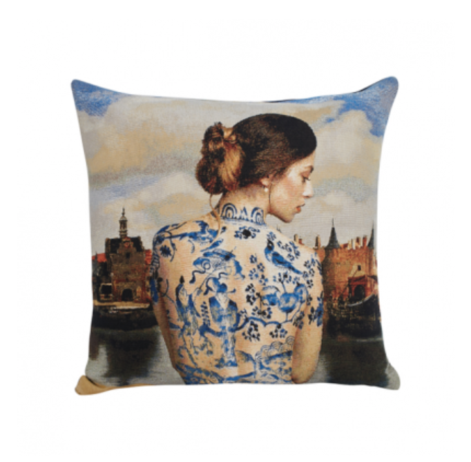 Designer pillow Duchess Delft