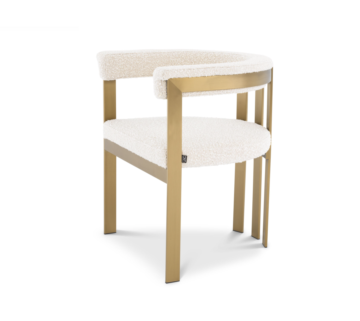 White dining chair Cannes - H73 cm