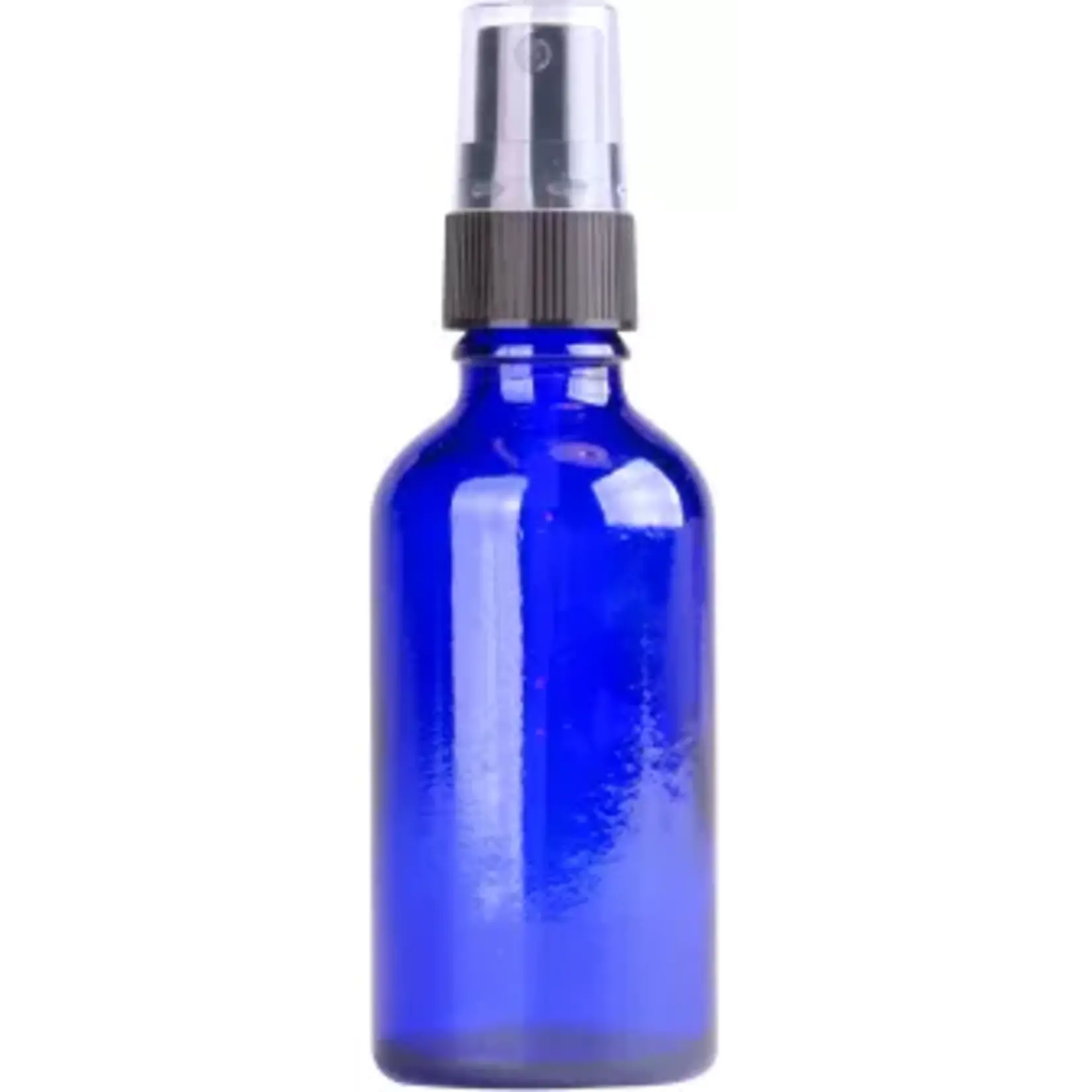 Kobaltblauw flesje met spraykop 50ml - zelf je auraspray maken