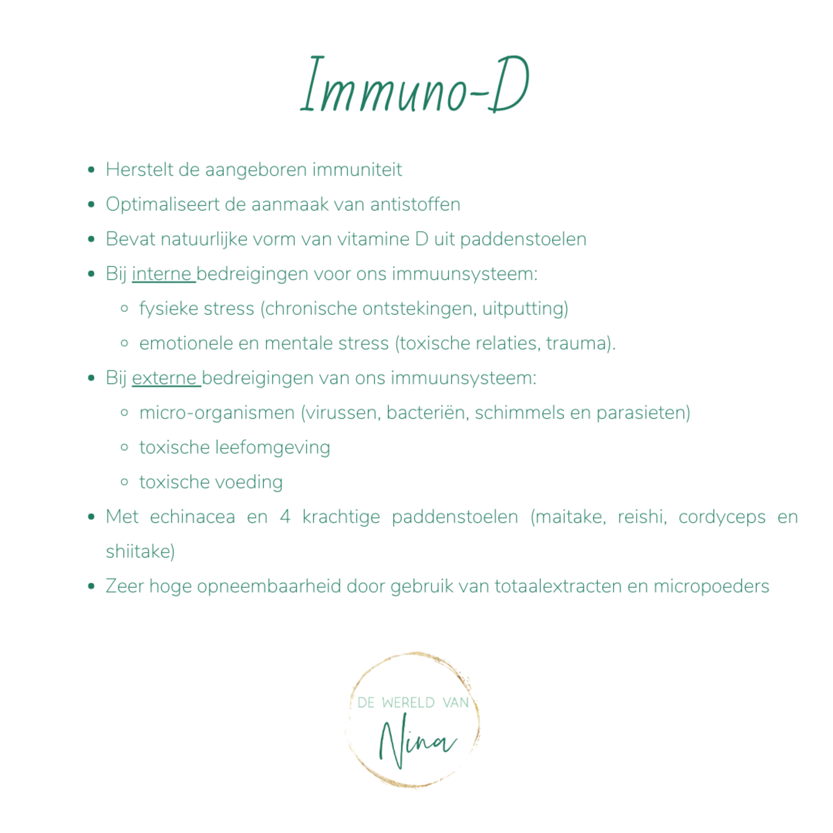 Vitamina Immuno D - herstel je aangeboren immuniteit