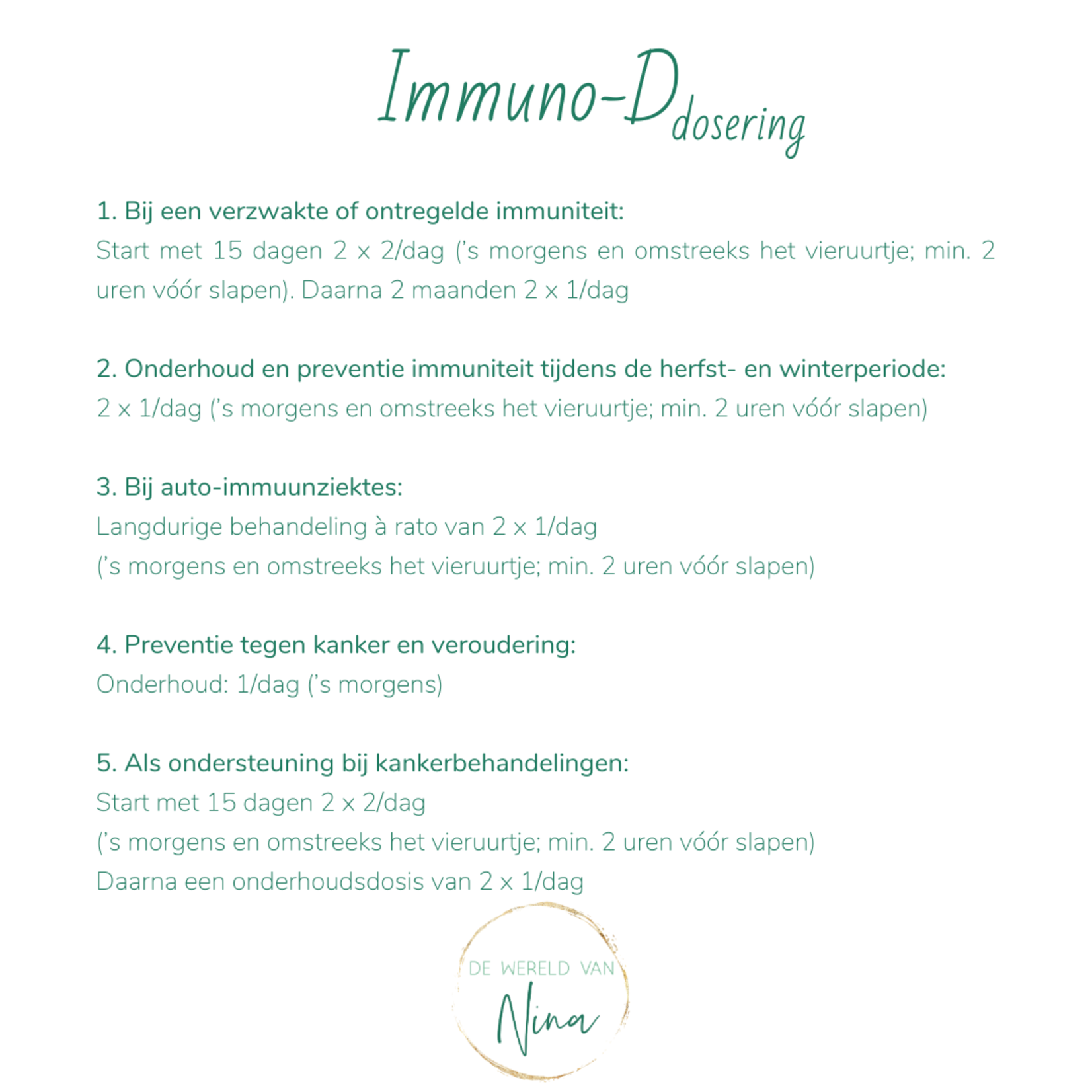 Vitamina Immuno D - herstel je aangeboren immuniteit