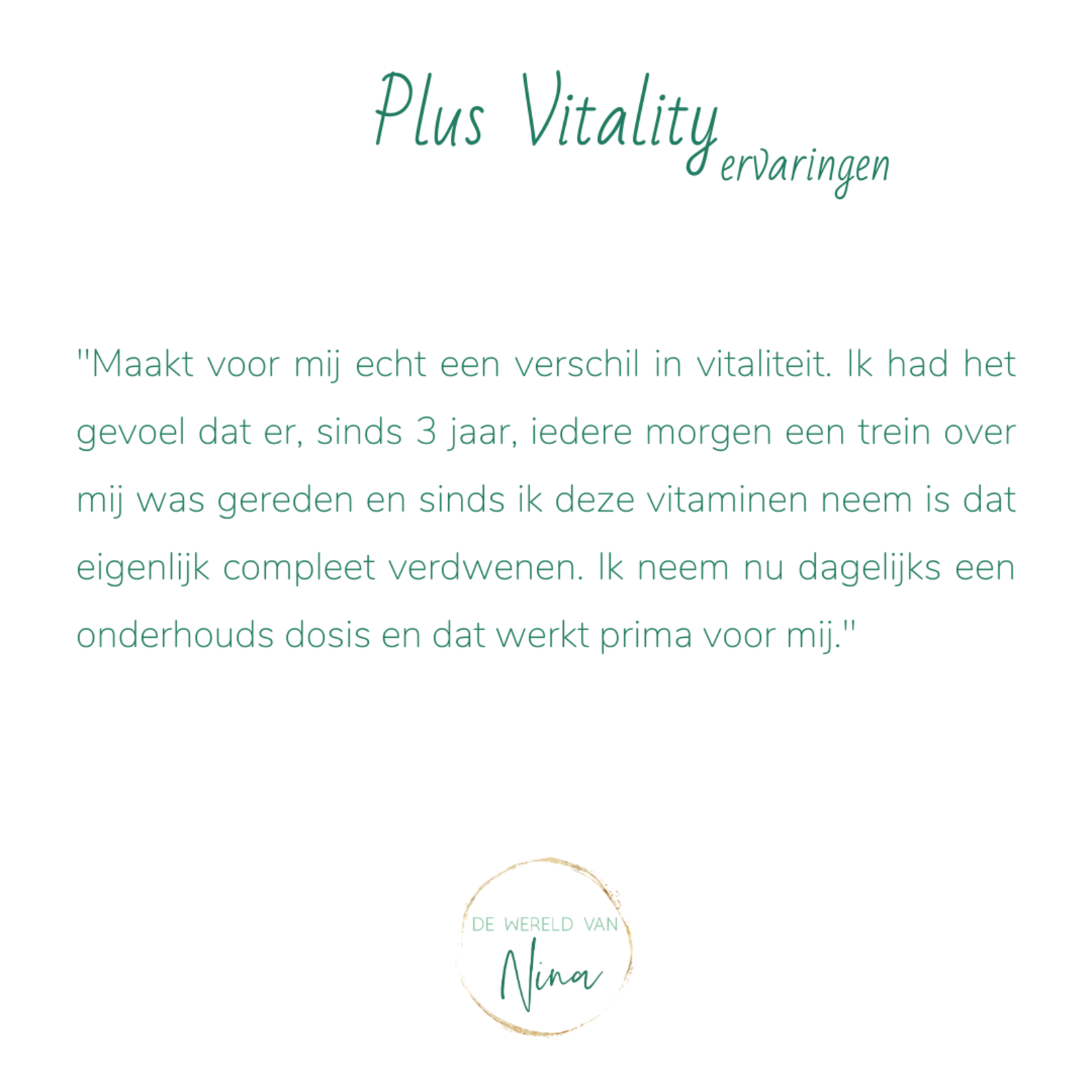 Vitamina Plus Vitality - herstelt de hormonale balans bij uitputting